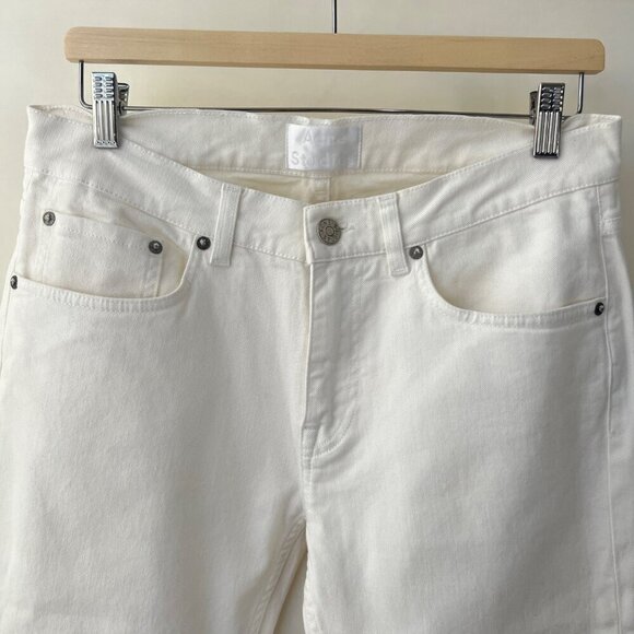 Acne Studio Men Ace slim jeans, White, Size 32/32 K40 - Picture 6 of 9